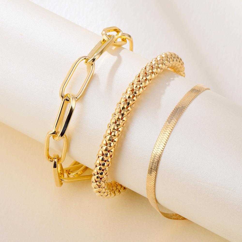 

Snake Bone Chain Multi Layer Bracelet Creative Retro Personality Metal