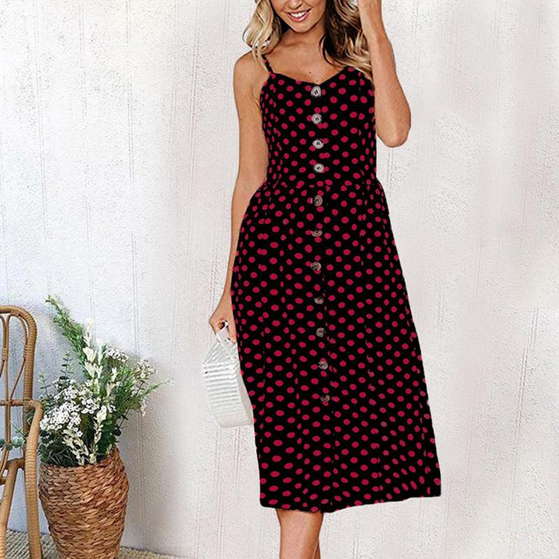 

Casual Dresses Boho Sundress For Women Summer Dress Round Neck Sleeveless Tank Beach Swing Short, Yellow