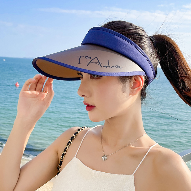 

Stingy Brim Hats Rimiut Elegant Cool Summer Women Sun Plastic Adjustable Beach Protect Caps Empty Top Cliped Hat 230508, White