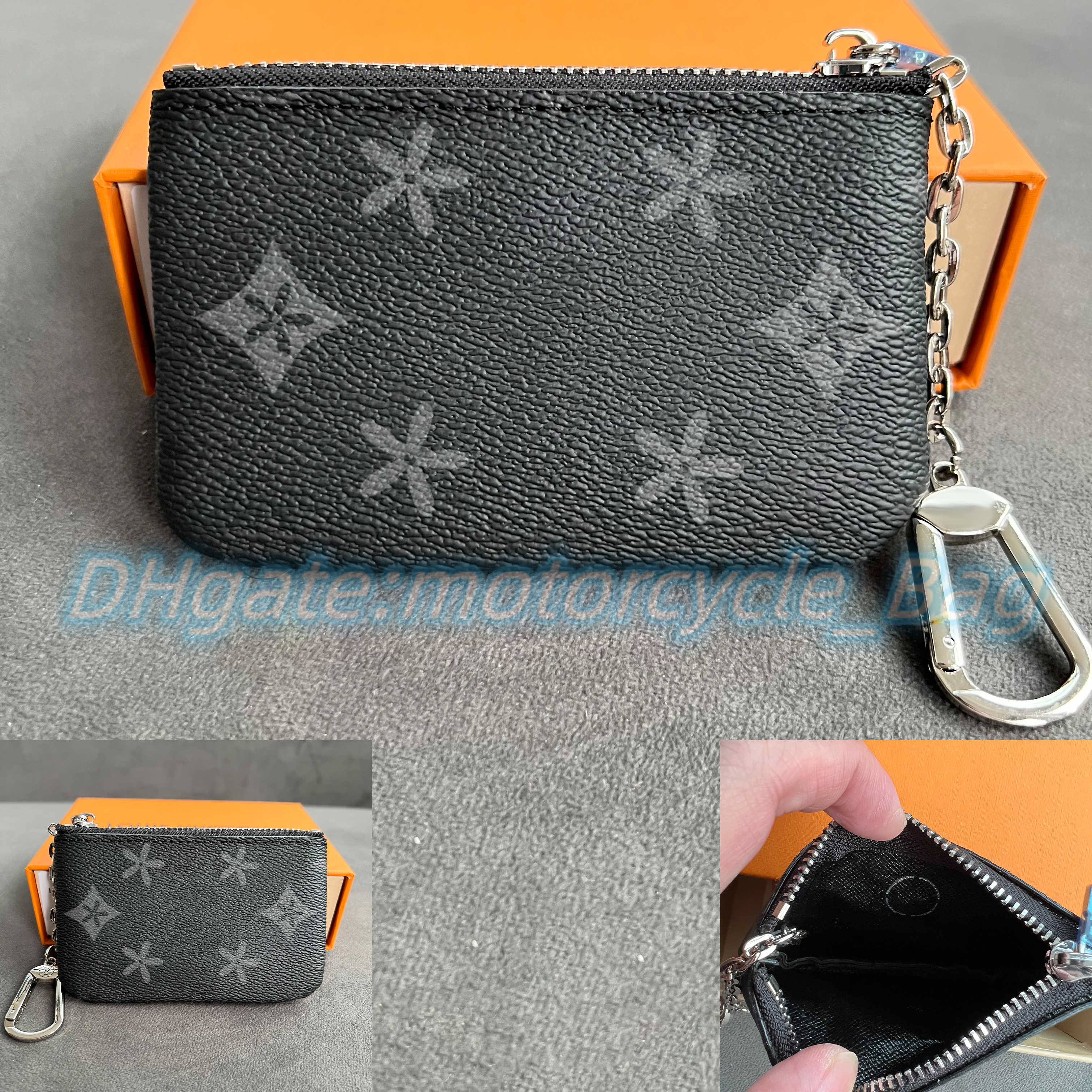 

Leather M62650 key coin purse Womens luxury Credit Card Holder Key Wallet mens fashion black purses Luxurys Designer zippy Wallets Checkbook passport Cardholder, Damier graphite