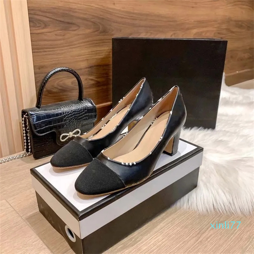 

Classic Designer Ladies Dress Shoes Fashion High Heels Leather Spring Autumn, #7