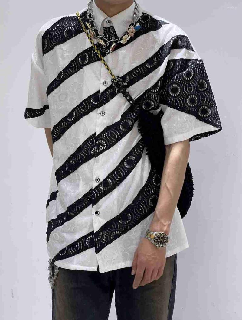 

Men's Casual Shirts Fashion Men's Q04581 Shirt 2023 Luxury Circus Party Style Design Famous European Brand Wear, Picture shown
