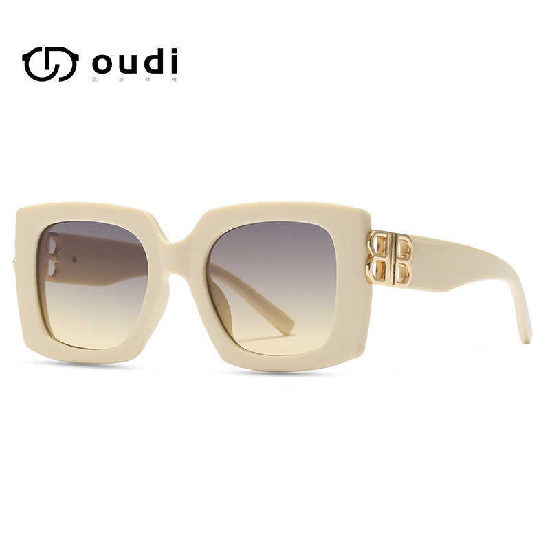 

21003 jelly color large frame fashion sunglasses box gradient women
