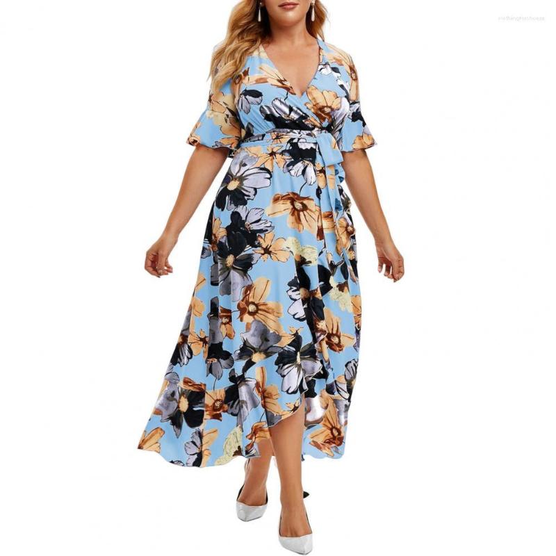 

Casual Dresses Lady Maxi Dress High Waist Women Summer Plus Size, Black