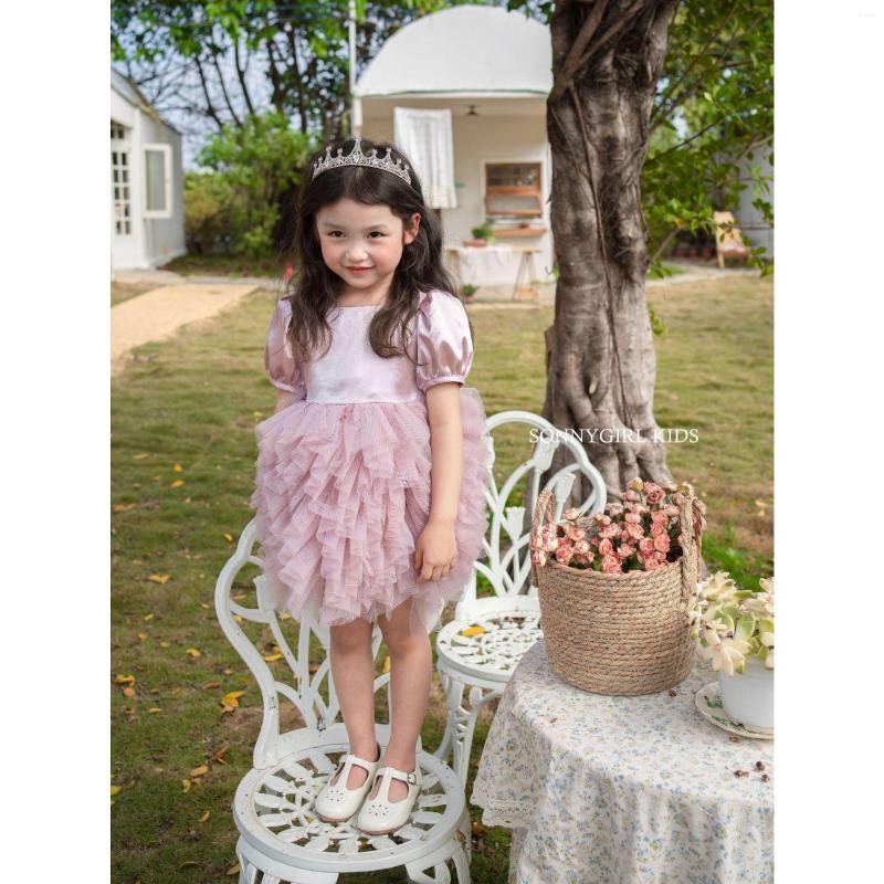 

Girl Dresses Princess Dress 2023 Darling Birthday Gauze, Pink