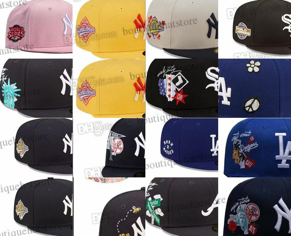 

20 Colors Men's Baseball Snapback Hats Classic Royal Blue Hip Hop Chicago Black Sport Adjustable Caps Chapeau Yellow Stitch Heart " Series Love Hustle Flowers Ma9-01