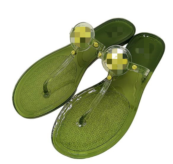 

Flip Flops Summer New Women's Fashion Flat Beach Slides Jelly Sandals Wholesale