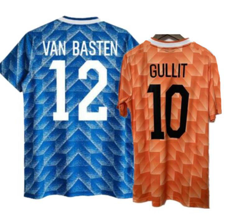 

1988 Retro Netherlands Soccer Jerseys van Basten Gullit Koeman Vintage Holland Shirt Classic Kit, 1988 away