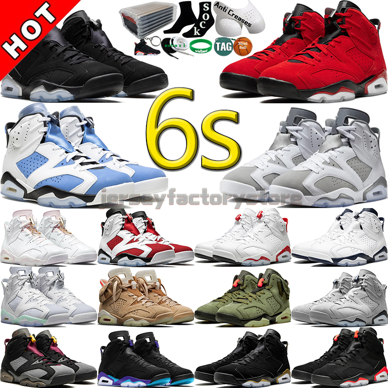 

6 Basketball Shoes Men Women 6s Toro Bravo Cool Grey Chrome DMP UNC Home White Olive Infrared Red Oreo Aqua Carmine Gold Hoops Mens Womens Trainers Sports Sneakers, Color-15