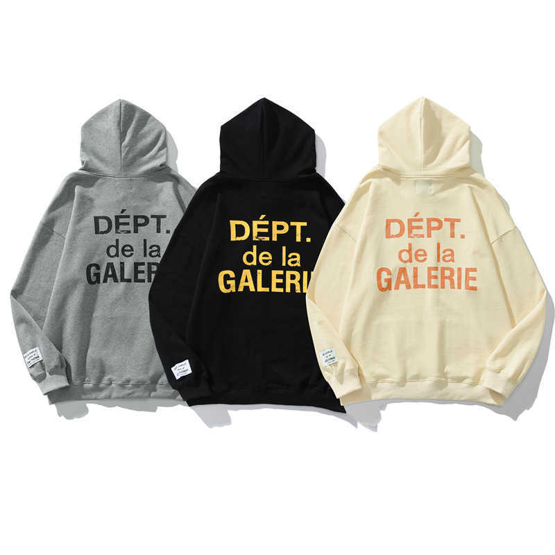 

American fashion Gary cracked letter printed Terry Hoodie for men and women Hoodie Jacket