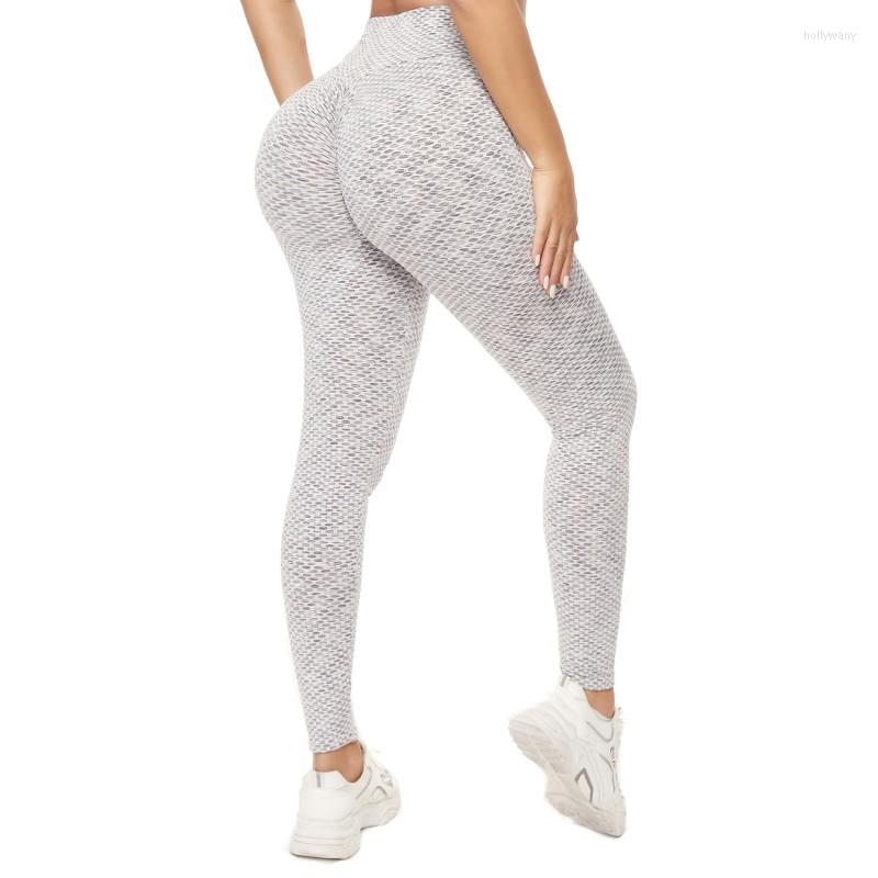 

Active Pants High Waist Push Yoga Women's Colorful Honeycomb Jacquard Fitness Sports Outdoor Running Quick-Drying Leggings XS-XXXL, Multi
