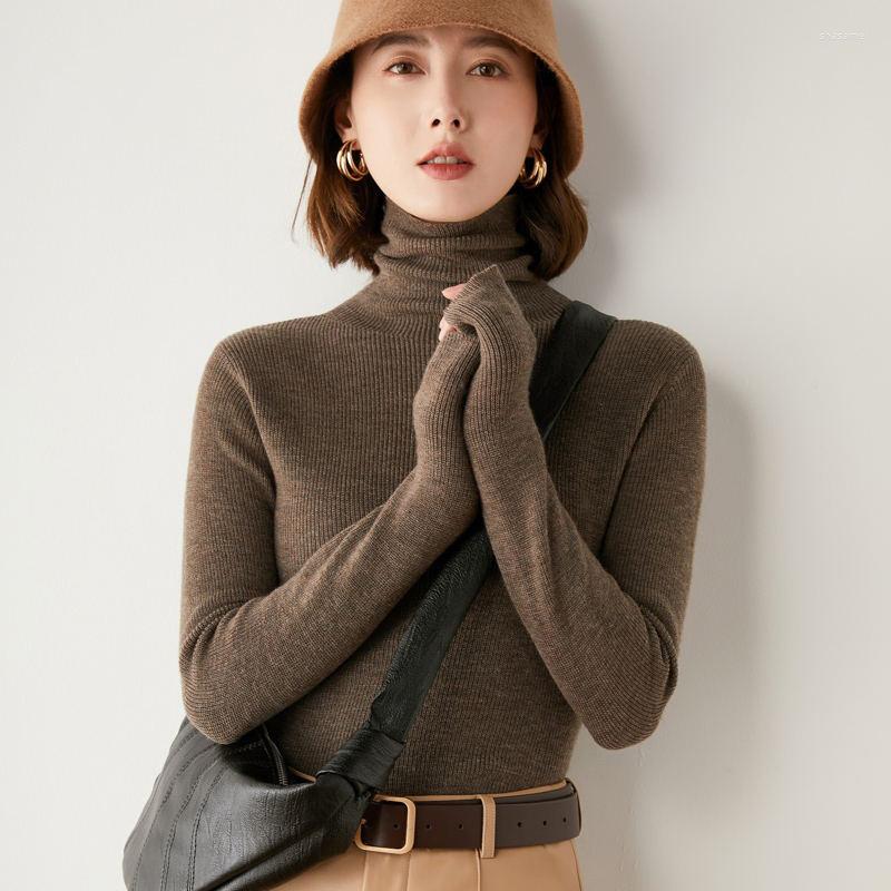 

Women's Sweaters Women Autumn Winter Solid Slim Cashmere Pullover Female Basic Tops Fashion Turtleneck Casual Soft Warm Knit Jumper