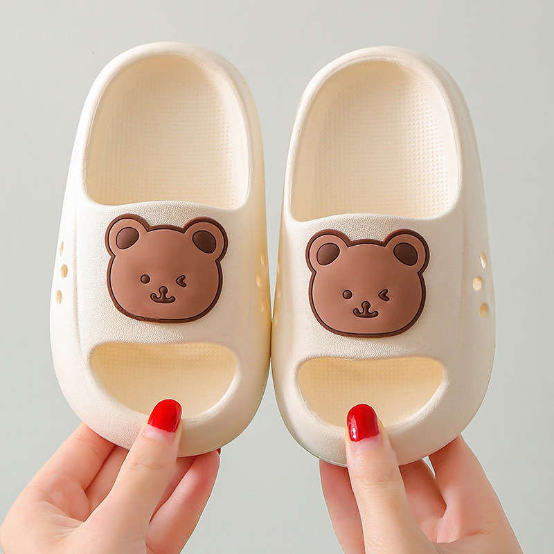 

Slipper Children's beach slippers boys and girls home shoes summer thick flip-flops EVA soft pillow slippers European slippers children 230509, Orange-high quality