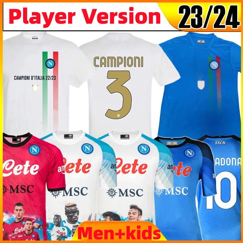 

22 23 NAPOLI soccer jerseys Maglia Naples 2023 ZIELINSKI ANGUISSA OLIVERA KVARATSKHELIA KIDS FOOTBALL SHIRT OSIMHEN FABIAN LOZANO SSC Napoli Maillots de foot