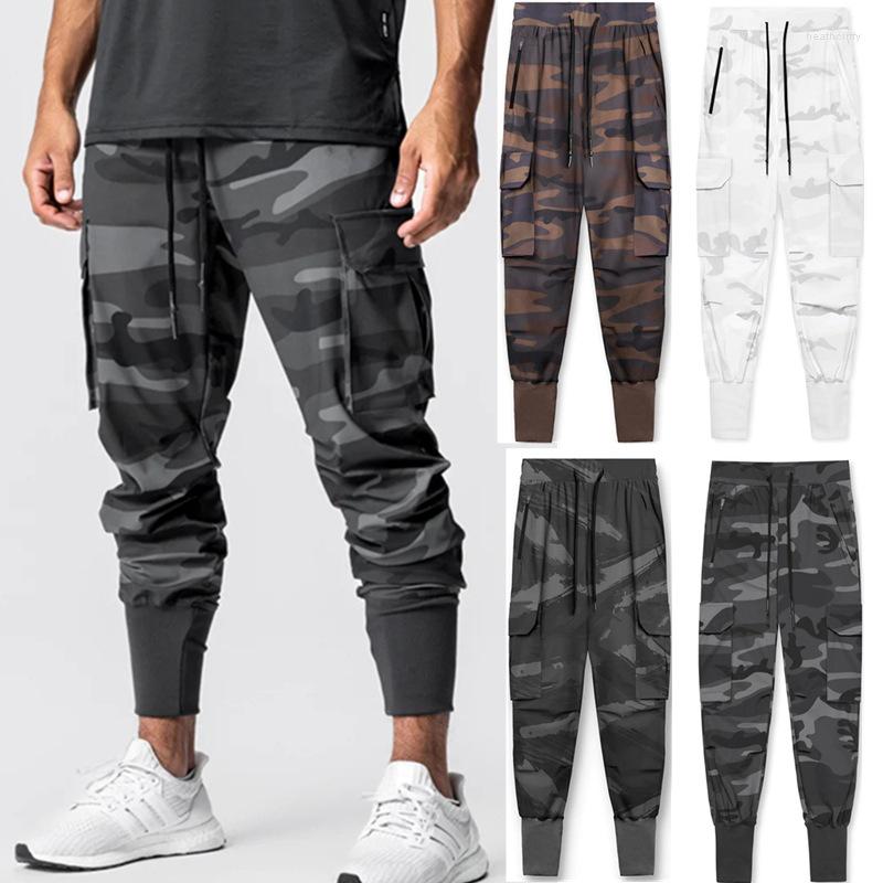 

Men's Pants Men's Fashion Oversized Camouflage Cargo Outdoor Army Multifunctional Combat Trousers Thin Jungle