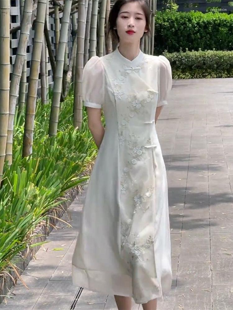 

Party Dresses Summer Women Fashion Vintage Prom Midi Dress Elegant A Line Vestdios Female Clothes, Photo
