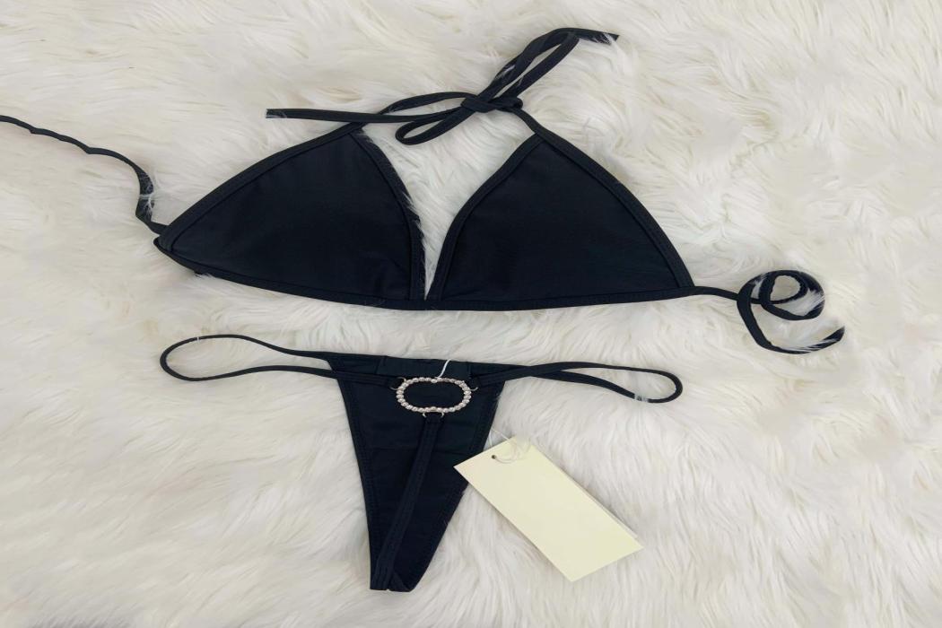 

Sexy Desginer Swimwear For Women Tback Bikinis Swimsuit With Crystal Brand Swim Skirt Beach Onepiece Suits SXL7313177, Sky blue