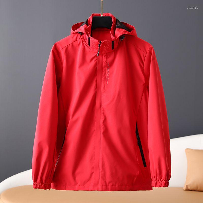 

Men's Jackets Fashion Man Zipper Stand Neck Hooded Jacket Sports Climb Travel Casual Coat Women Couple Clothing Boy Friend Party Gift, Gray