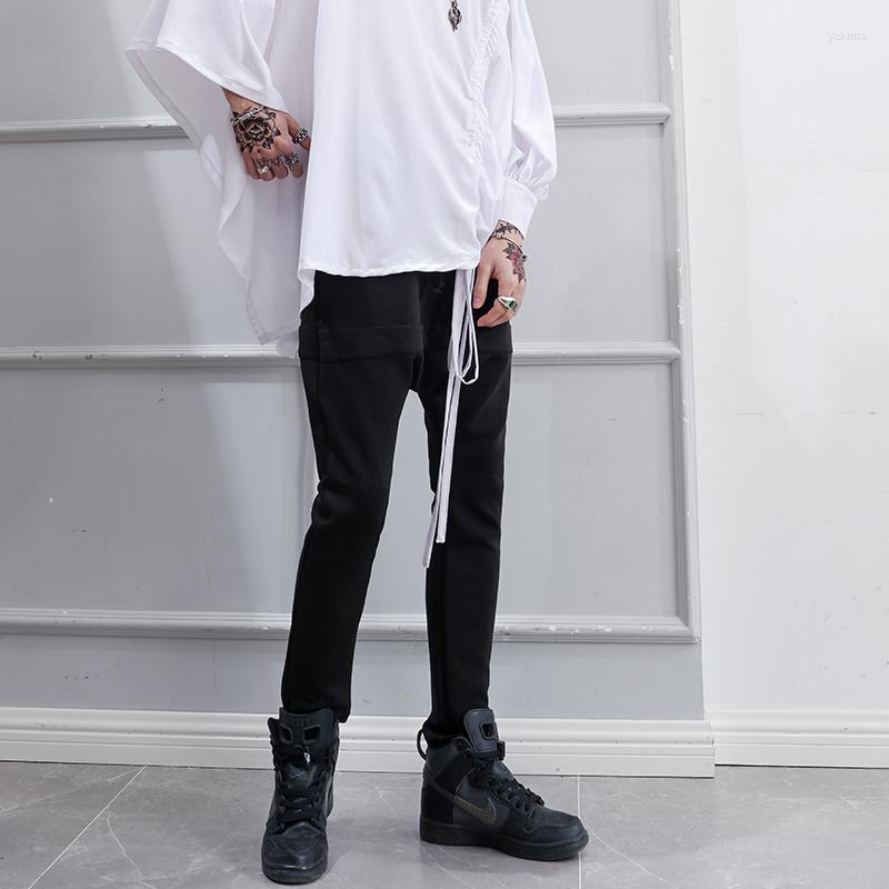 

Men's Pants Spring And Summer Trousers Men Sweatpants Big Crotch Streetwear Black Casual Feet Loose Plus Size Hip Hop Harem
