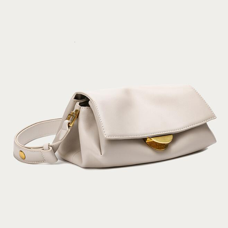 

Evening Bags Fashion Design Leather Bag Brand Ladies Shoulder Messenger Bags Handbag Simple Beige Flap Multi Pockets Female Crossbody Bag 230508, Beige white