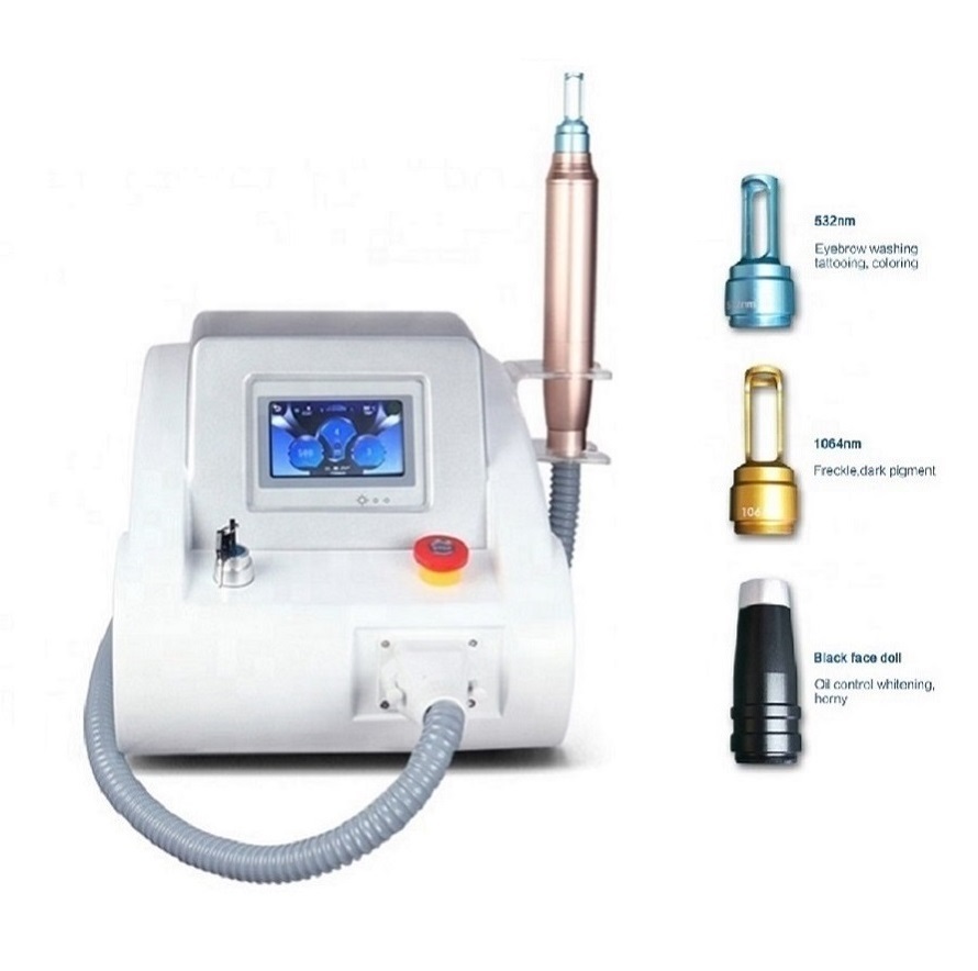 

Professional Permanent Nd Yag Q Switch Laser Diode Tattoo Removal Machine 1064nm 532nm 1320nm Eyebrow Line Pigment Body Skin Care Salon Beauty Equipment