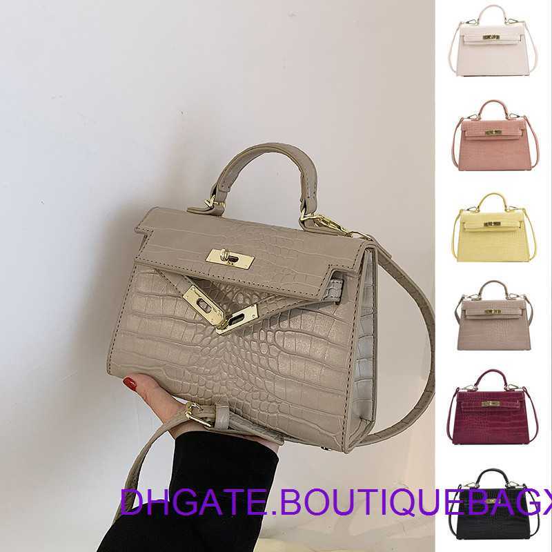 

Designer Hremm Kelys's Evening Bags for outlet 2023 New Crocodile Versatile Women's Shoulder Oblique Cross Have real Logo, White