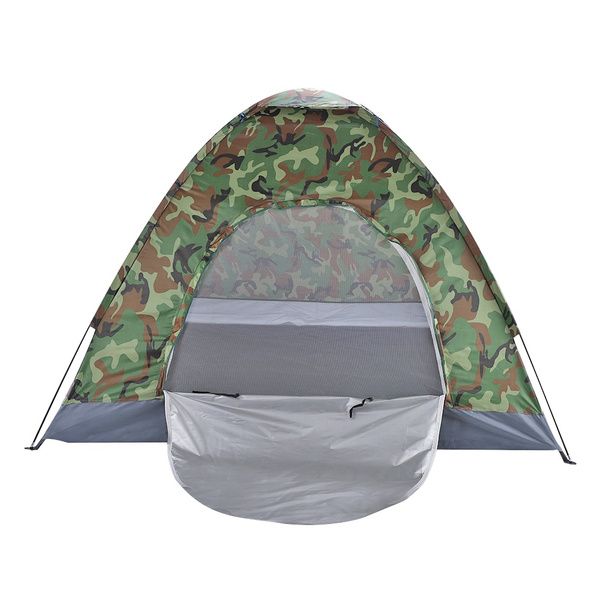 New Pop-Up Dome Sunproof Tent Outdoor Hiking Camping Tent Family Lightweight Travel Quick Automatic Openning Tent with Mesh Door and Carry B-image-864178563