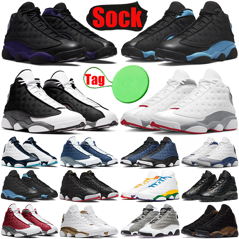 

Black Flint 13 13s mens basketball shoes Wolf Grey Playoffs University French Brave Blue Red Flint Court Purple Del Sol Obsidian men trainers sports sneakers, #10 wolf grey