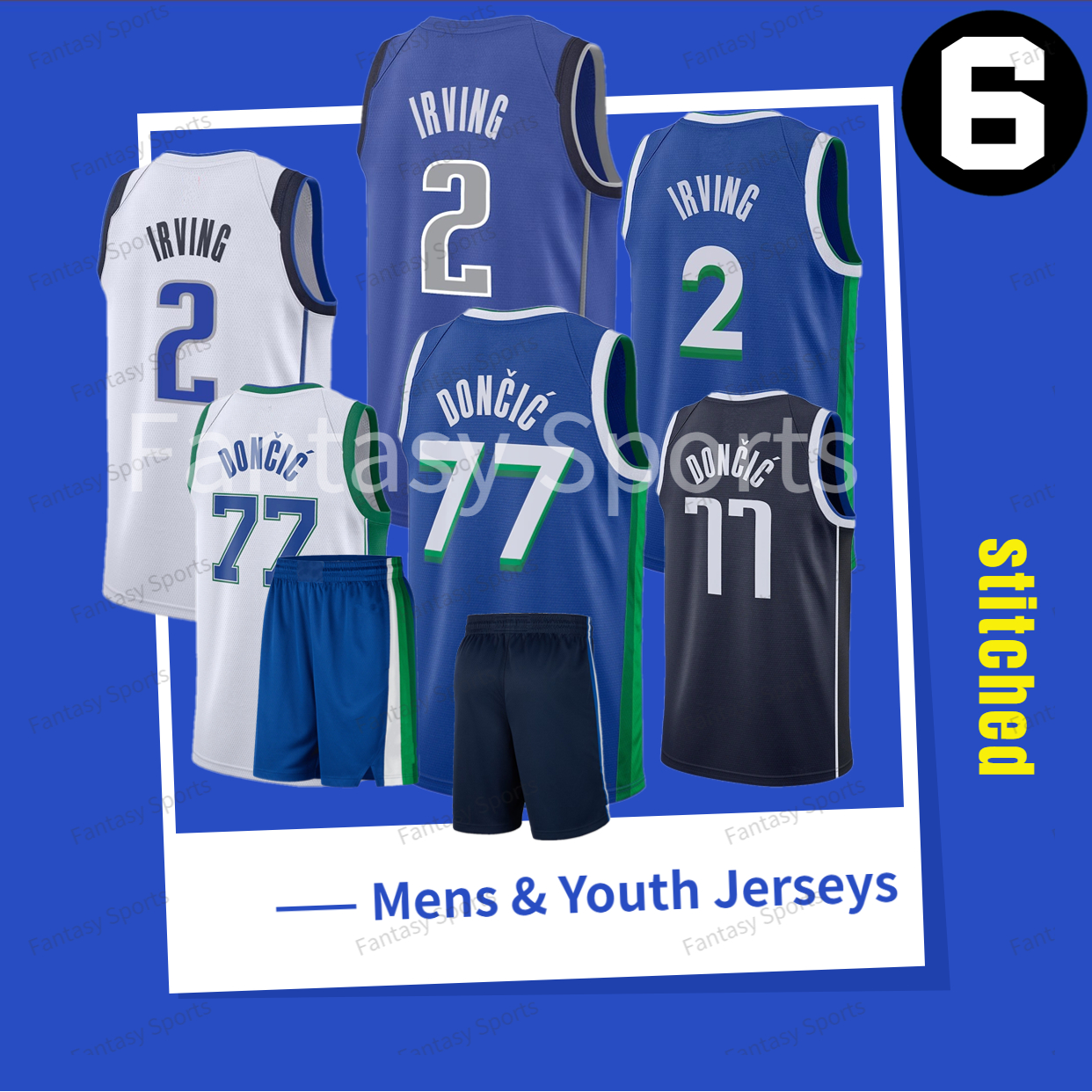 

Kids Basketball Jersey Luka 77 Kyrie Doncic 2 White Irving Men Youth Shirts Stitched Basketball Shorts Fans Gifts Gift For Kids Boys New Basketball Wear, Men jersey