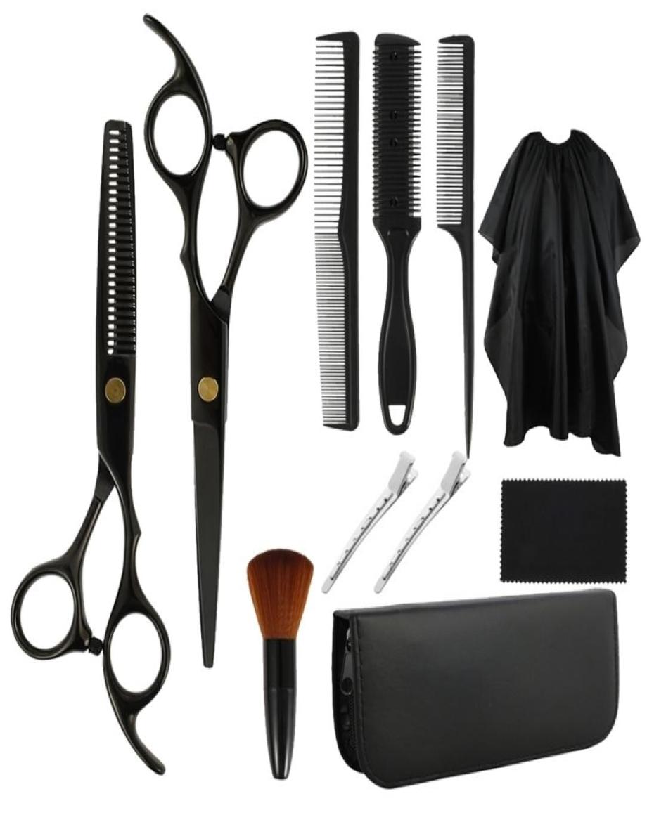 

11Pcs Hairdressing Scissors Kit Hair Cutting Set Professional Shears Barber Tool Salon Accessories tijeras peluqueria 2201218226124