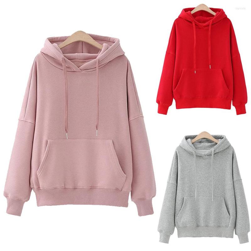 

Women's Hoodies Solid Color Hoodie Plain Oversized College Sweatshirt For Couples Women Straight Poleron Casual Wear Kangaroo Pocket Rope, White hoodie