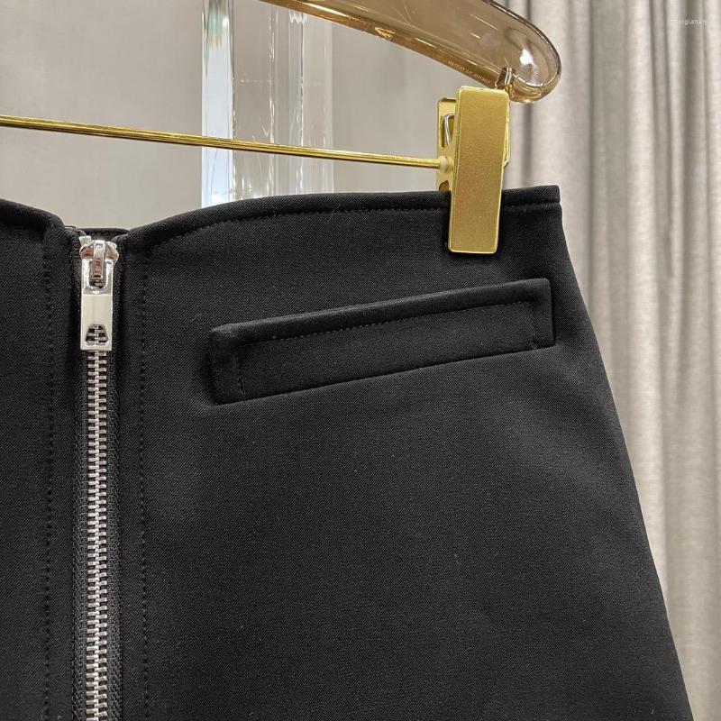 

Skirts Zipper Skirt Super Fashionable Length Simple One Instant Different Version Good Type, Black