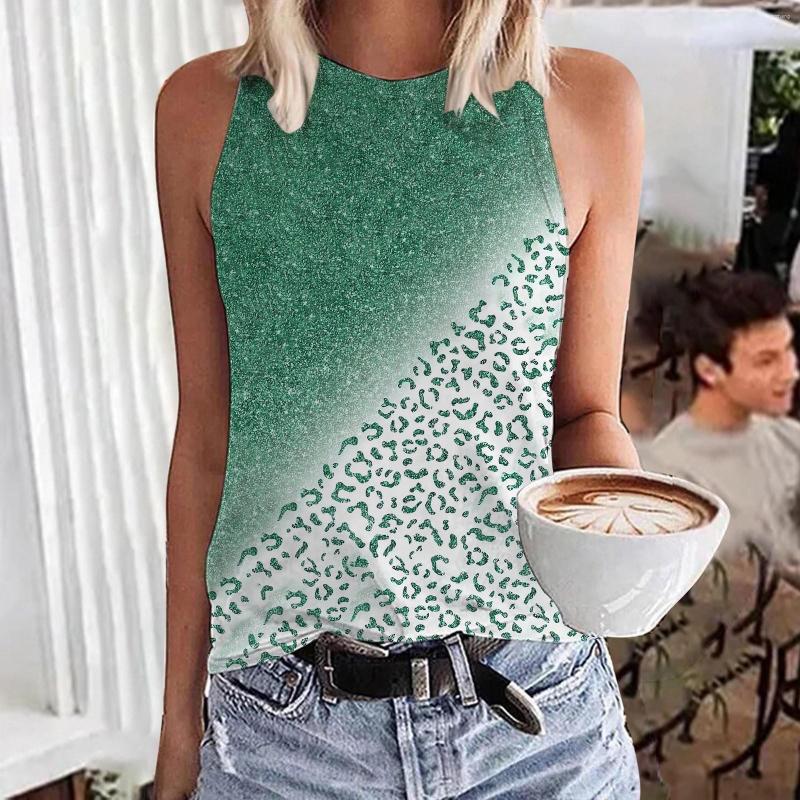 

Women's Tanks Tops For Women Summer Sleeveless Tank Simple Digital Printing Vest Classic Design Casual Loose Homewear Womens Streetwear, Sky blue