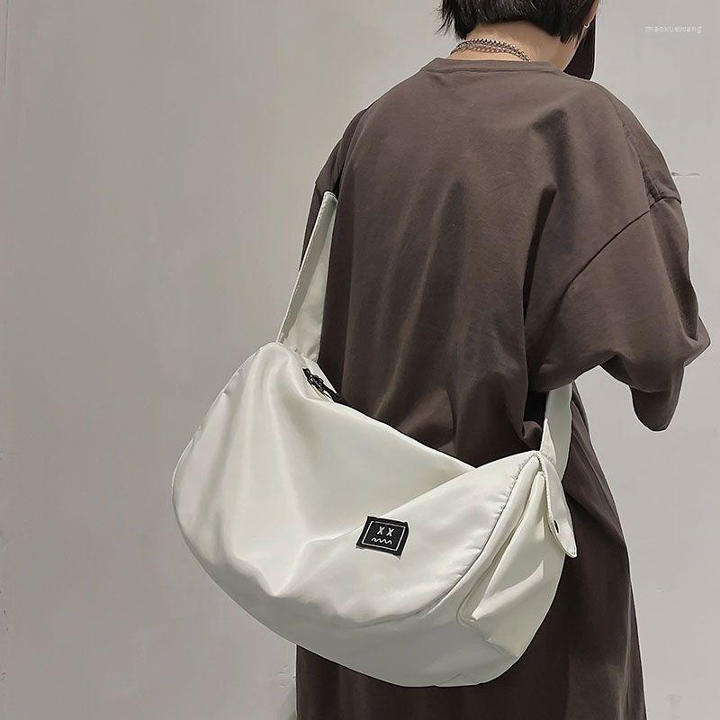 

Evening Bags Harajuku Techwear Canvas Streetwear Hiphop Sling Aesthetic Man Gothic Crossbody For Women Handbag Bolsas Feminina Shoulder, Black