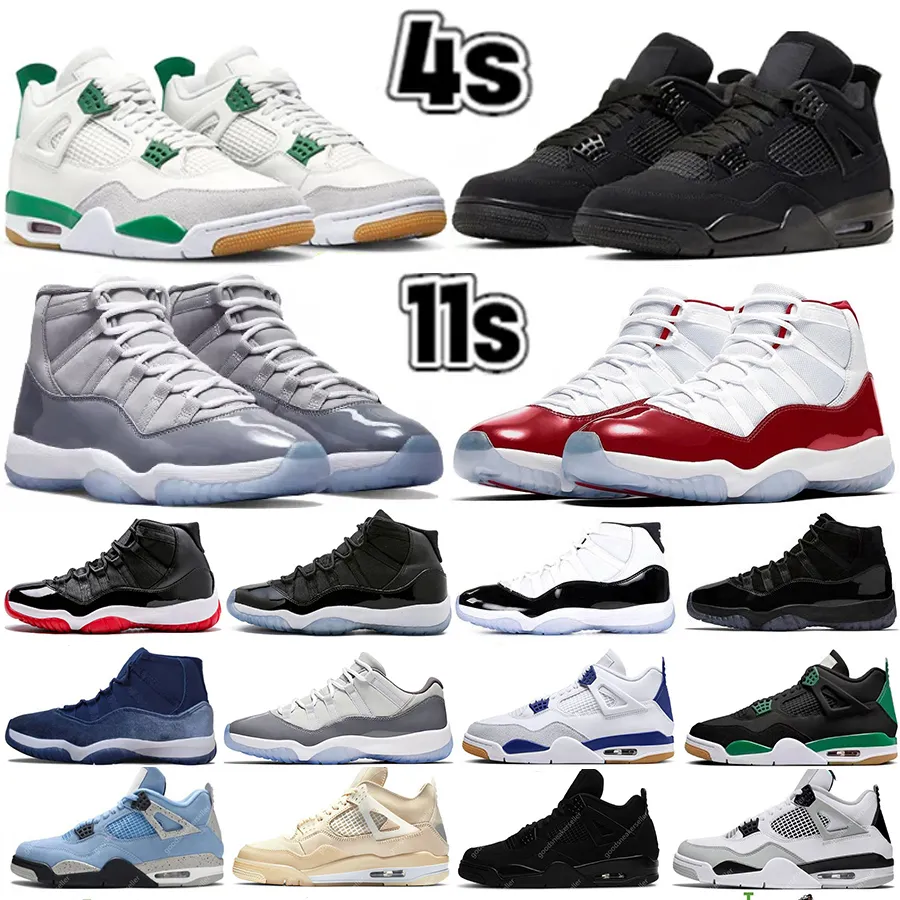 

11 11s Mens Basketball Shoes Sneakers Sail Cherry Concord Alternate Pine Green Seafoam University Blue Oreo Bred Black Cat White Cement Cool