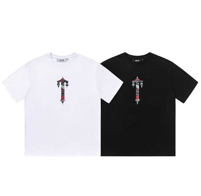 

Designer Fashion Clothing Tshirt Tees High Street Trapstar Tee Camo T-print Relaxed Casual Men's Women's Cotton Short Sleeve T-shirt Summer Trend brand for sale, Black