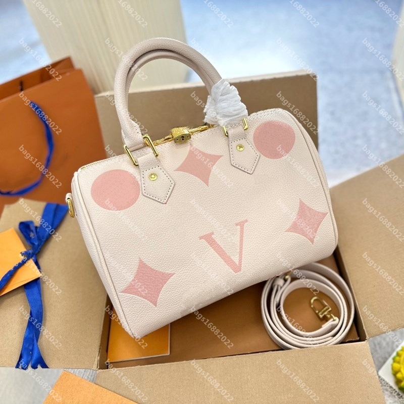 

COW LEATHER Pillow bag SPEEDY BANDOULIERE 20 bag women one shoulder crossbody bag designer bag handbag louisitys 1 viutonity fashion makeup purses wallet tote, Add box