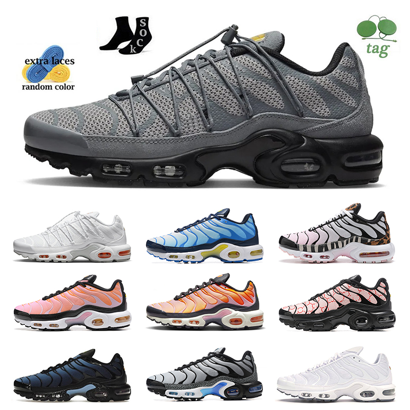 

2023 tn plus utility Running shoes tns berlin Unity Black Reflective White University red Blue Grape Gold Bullet Hyper mens womens trainers outdoor sneakers us12, It10 40-46