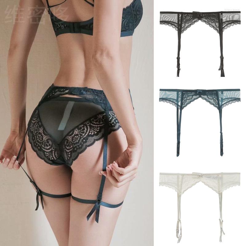

Garters Lace Garter Belt Temptation Stockings Suspender For Bride Wedding 3 Colours Sexy Lingerie Women, Black
