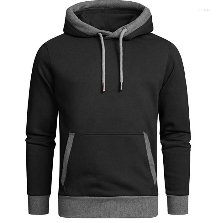 

Men's Hoodies Slim Fit Solid Color Sweater Men's Hooded Fashion Versatile And Handsome Genjuku Sweatshirt 2023, Gray