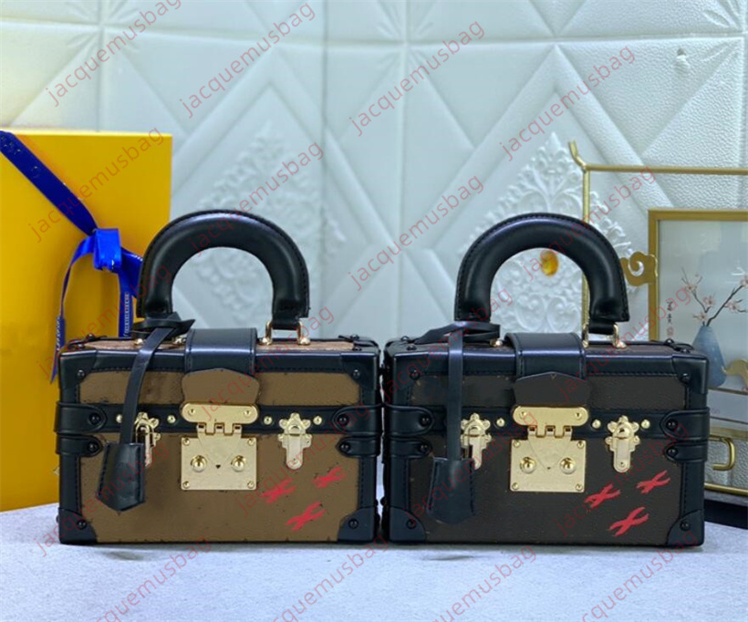 

Women Trunk bag Petite Malle handbag s-lock tote Mobile phone bags designer Shoulder crossbody Hobo purses beach Camera Box wallet Satchels dhgate messenger Sacoche, Yellow floral