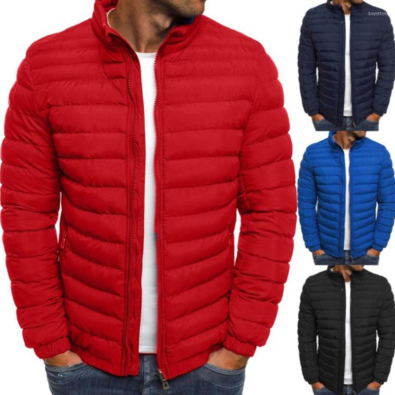 

Men's Down ZOGAA 2023 Fashion Spring Winter Puffer Cotton Coats Solid Plus Size Overcoat Zipper Streetwear Jacket Casual Men Clothing, Red