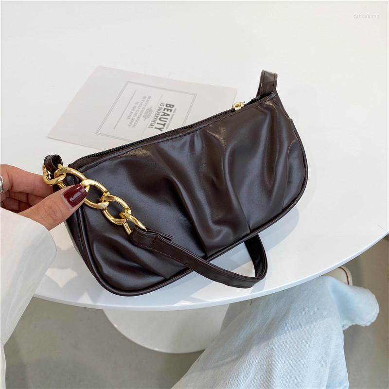 

Evening Bags Women's Handbags Luxury Designer Leather Shoulder For Women Solid Casual Hand Bag Sac A Main Femme Bolsos, White