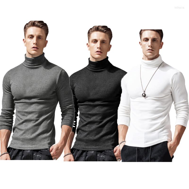 

Men' Sweaters Mens Turtleneck Slim Fit Basic Knitted Thermal Casual Long Sleeve Pullover Sweatshirt, Black