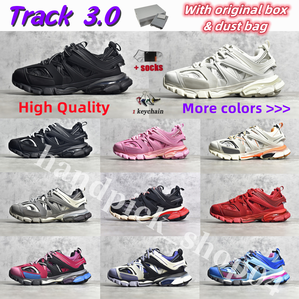 

Luxury brand Designer Mens Women Casual Shoes Track 3.0 Triple white black Tracks trainers 2 Beige Tess.s. Gomma leather Trainer Nylon Printed Platform Sneakers shoes, 19