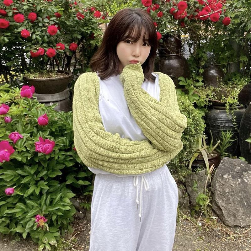 

Women's Knits Spring And Summer Thin Sunscreen Layered Outerwear Knitted Cardigan Women, Green