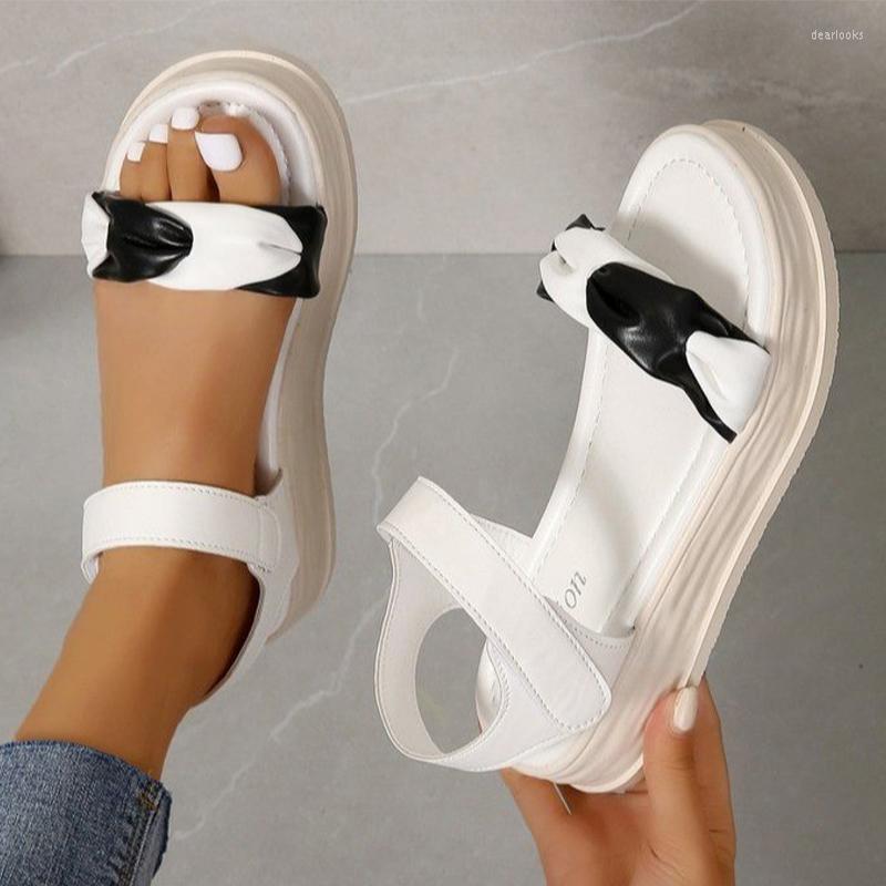 

Sandals Flats Women Summer Shoes 2023 Fashion Platform Slippers Dress Casual Beach Walking Sport Running Mujer Zapatos, Beige