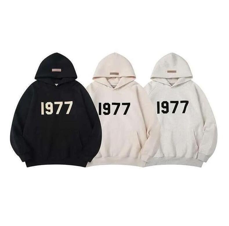 

Hooded sweater Hoodies weatshirts 1977 fashion brand high street loose Plush New letter sweater men's and women's Hoodie, Q1111