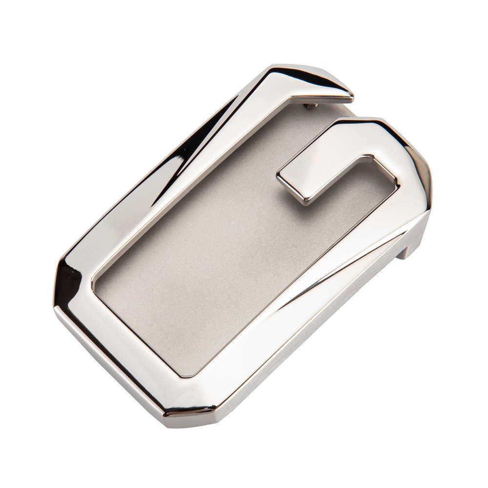 

304 Stainless Steel Brushed Bright Surface with Smooth Buckle for Men's Belt Buckle, Anti Allergic Head 3.85cmwro0