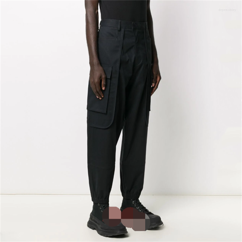 

Men' Pants Men' Casual Spring And Autumn College Style Youth Trend Tooling Large Size, Black